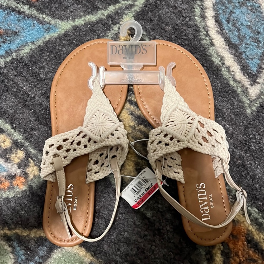 David’s Bridal sandals